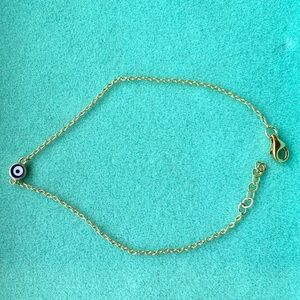 14k Gold Evil eye Bracelet.
